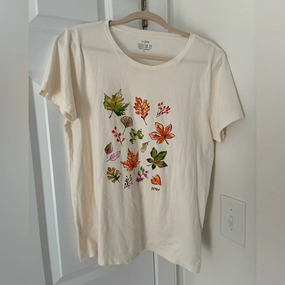 NEW! J. Crew Collector Tee with Botanical Print